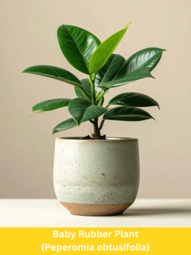 Baby Rubber Plant - Peperomia obtusifolia